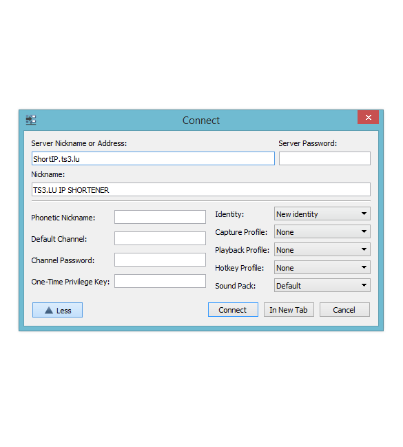 TS3.LU Free IP Shortener